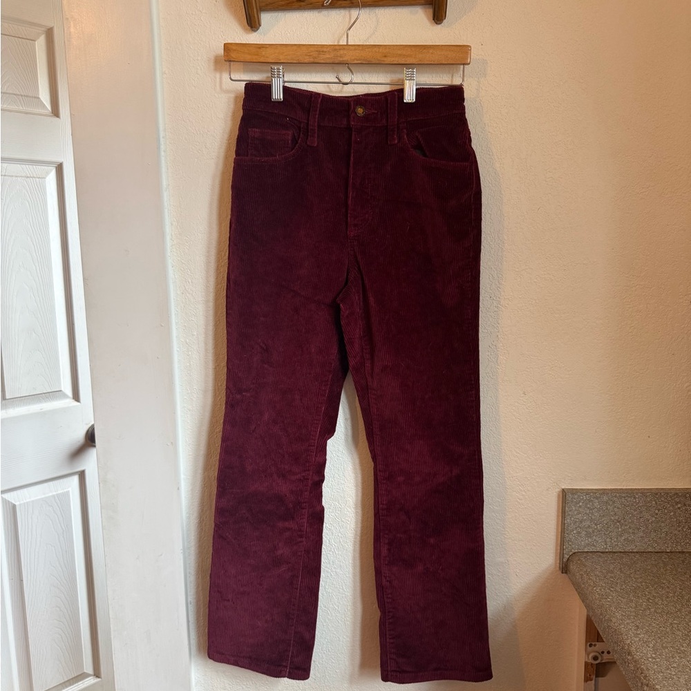 Universal Thread Women's Dark Red Corduroy Flare Jeans